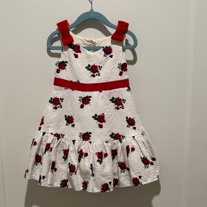 Janie and Jack Red Floral Kids Dress